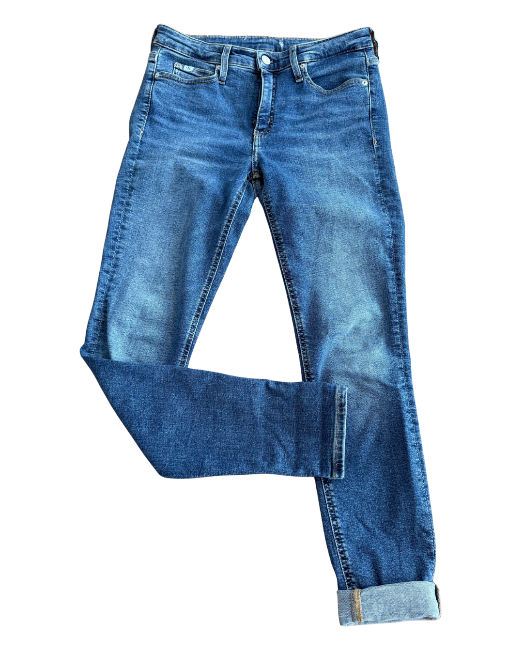 Calvin Klein Damen Jeans – Blau, Größe 26, Schmale Passform