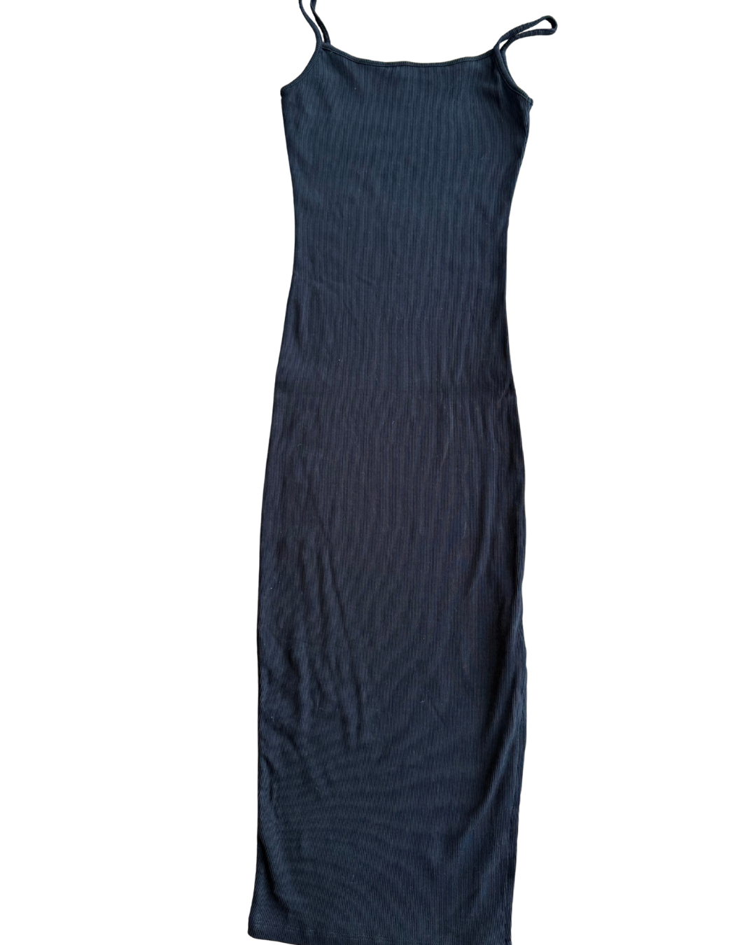 Amisu Damenkleid – Knielang, Schwarz, Größe 32, mit Beinschlitz